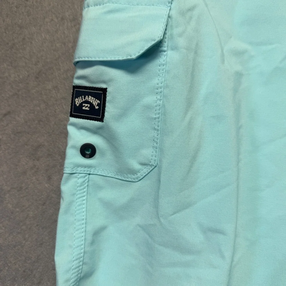 Billabong Recycler All Day Pro Board‎ Shorts Mens 28x9 14Light Blue Cargo  Surf